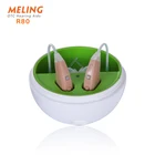 Перезаряжаемый слуховой усилитель R80 для улучшения слуха взрослых и пожилых людей с портативным зарядным чехлом