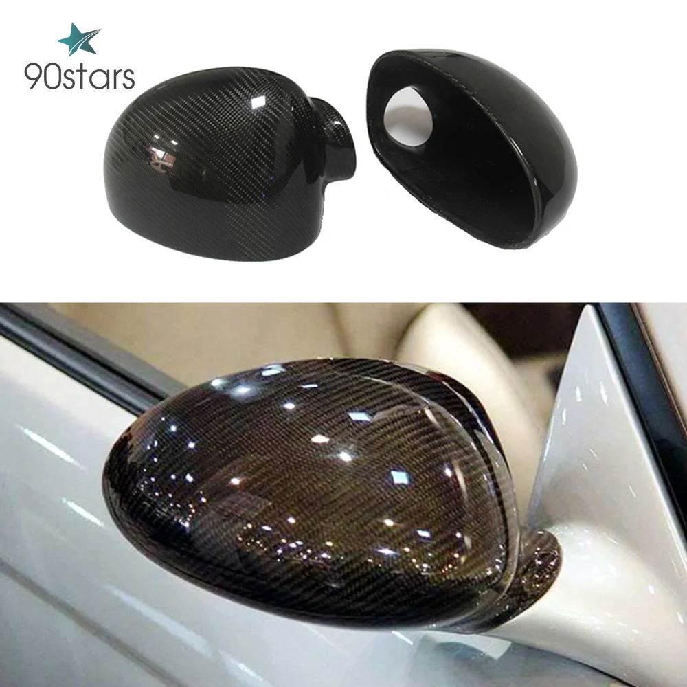 For BMW E46 1998-2006 Car Styling Real Carbon Fiber Wing Door Rear View Mirrors Cap E46 M3 Mirror Covers Fashion Car Accessoires