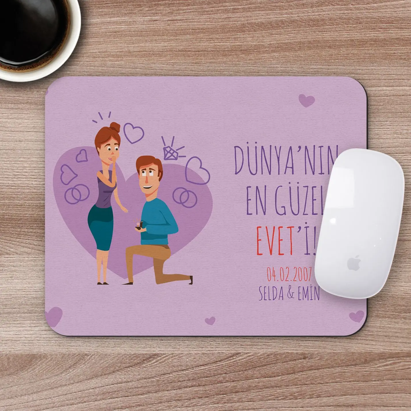 

Personalized Romantic Design Mousepad - R32