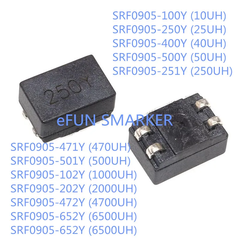 5 шт. общего режима дроссели фильтры SRF0905 100Y 250Y 400Y 500Y 251Y 471Y 501Y 102Y 202Y 472Y 652Y 10UH 25UH 40UH 50UH