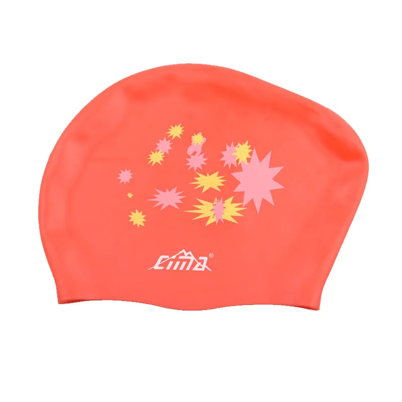 Женская шапочка для плавания с длинными волосами очень большая резиновая