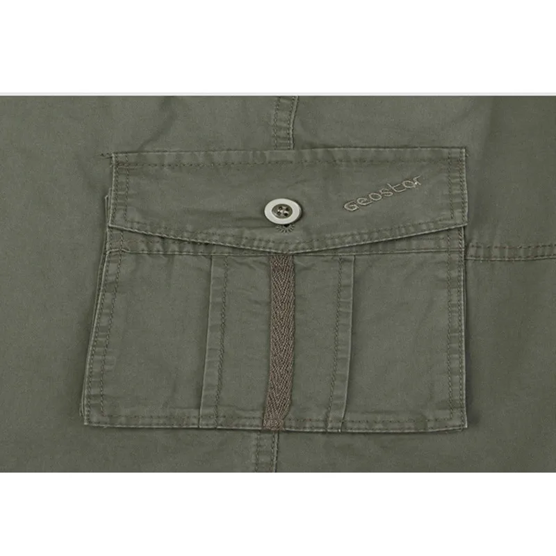 

2020 Fashion Autumn Pants Casual Men Cotton Cargo Pants Straight Joggers Male Plus Size 5XL Loose Business Summer Trousers Men