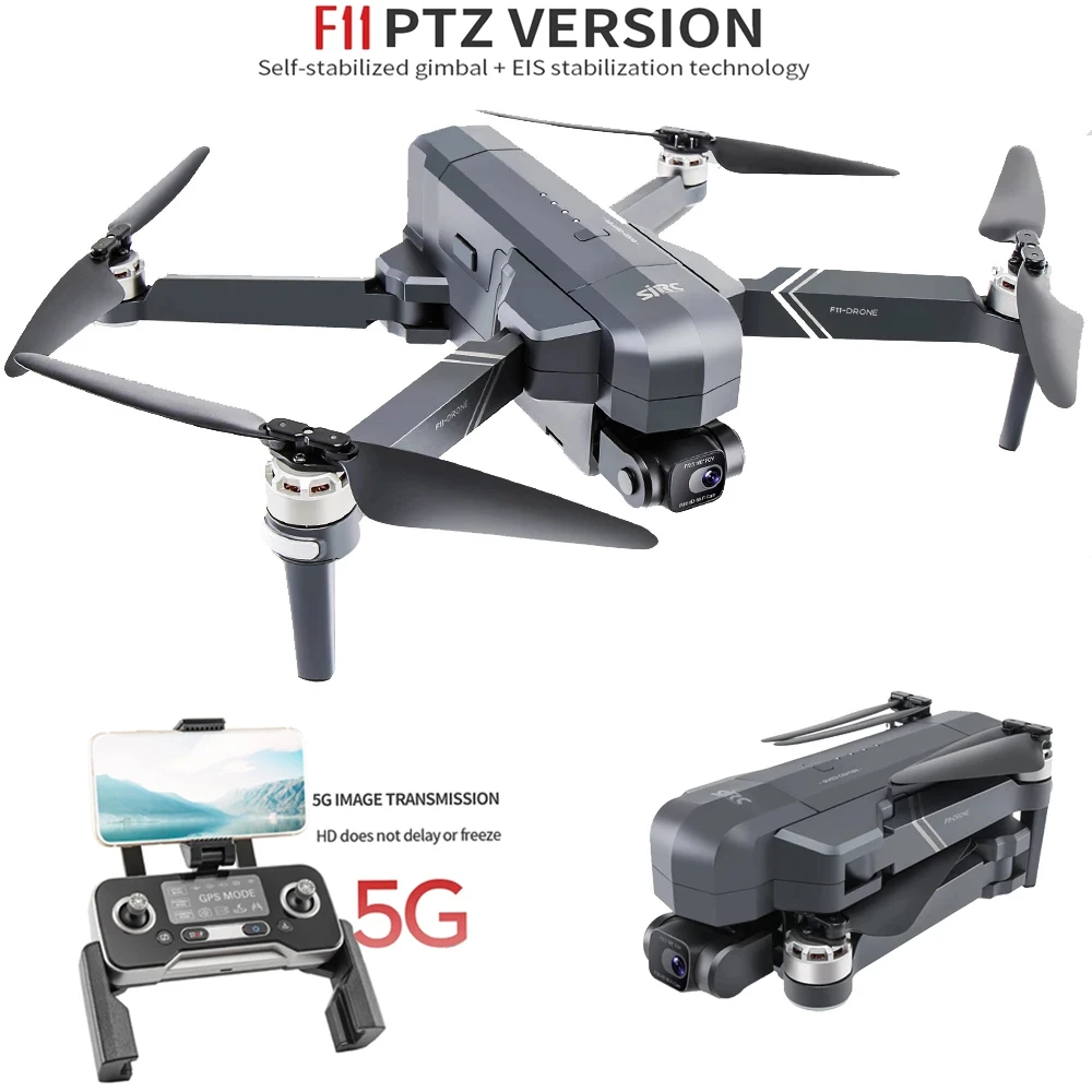 SJRC F11 PRO 4K GPS Дрон с Wi Fi FPV HD камера двухосевой стабилизатор подвес бесщеточный