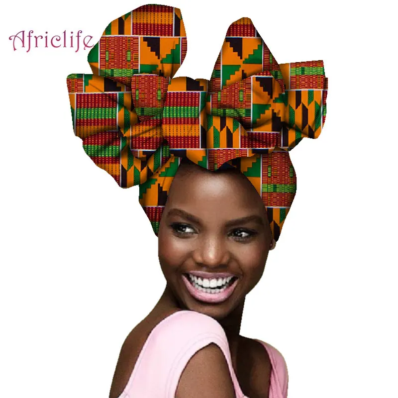 Африканский головной шарф с принтом хлопковые высококачественные африканские