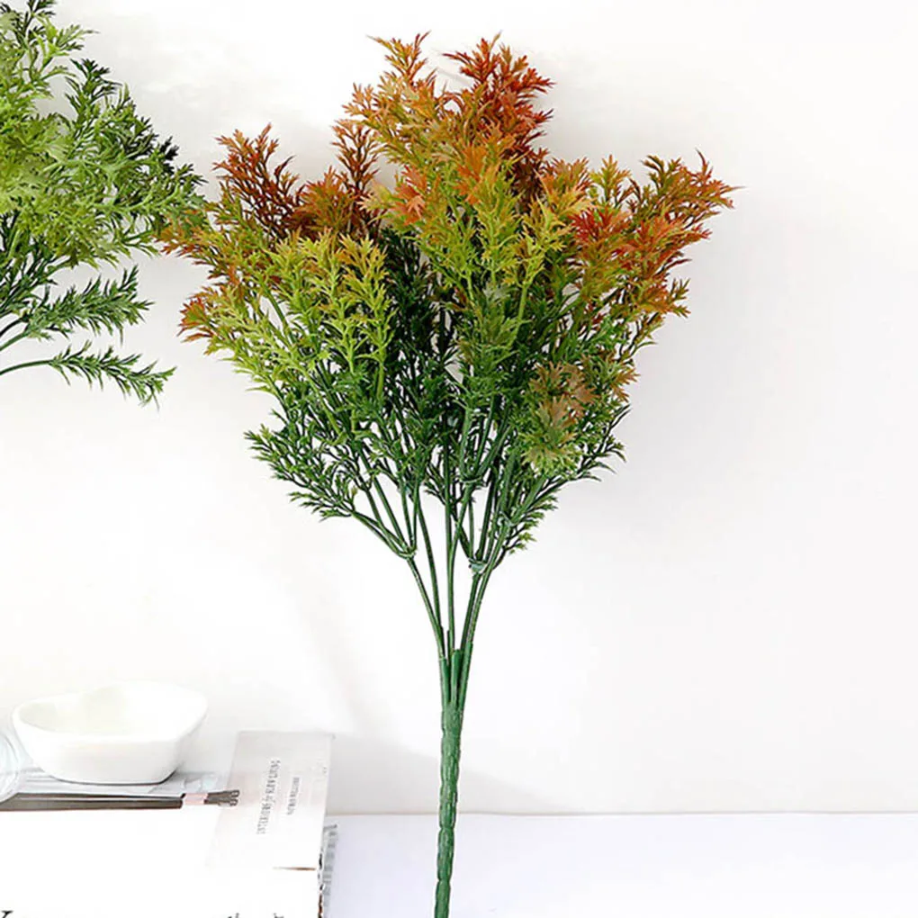 6 веток ванильное растение лист для домашнего офиса пластиковые листья травы