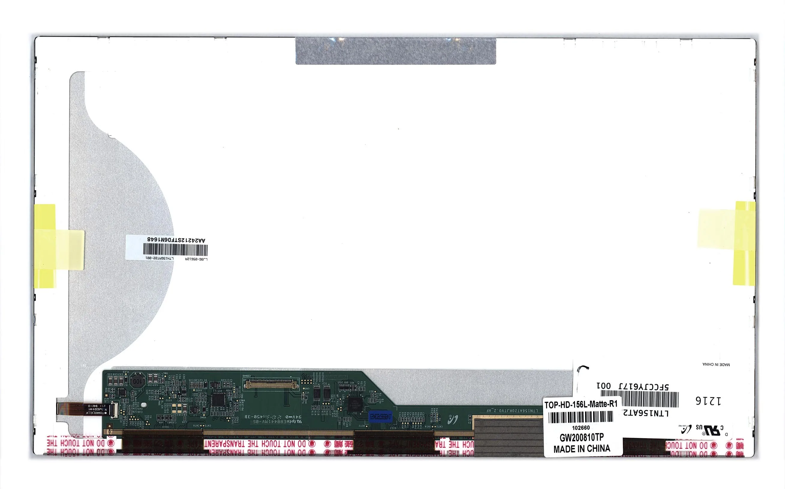 Матрица для LTN156AT22 Диагональ 15.6 1366x768 (HD) Samsung Матовая Светодиодная (LED) - купить по