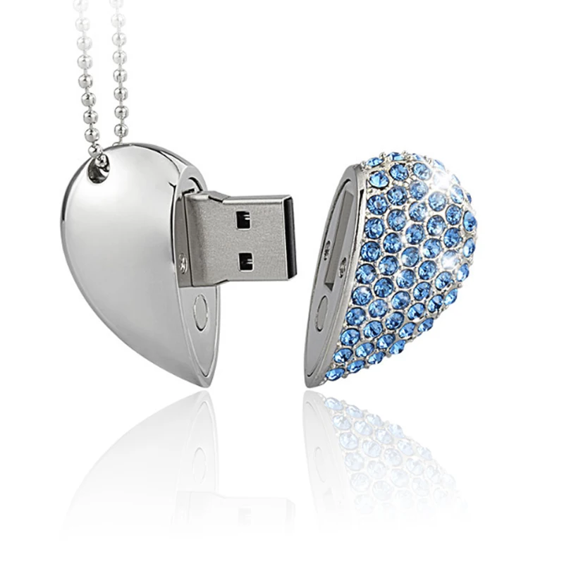 

Pendrive Usb Flash Drives Metal Heart Gift Pen Drive 64 Gb Usb Stick 32gb Waterproof High Quality Usb C Memory Stick Christmas