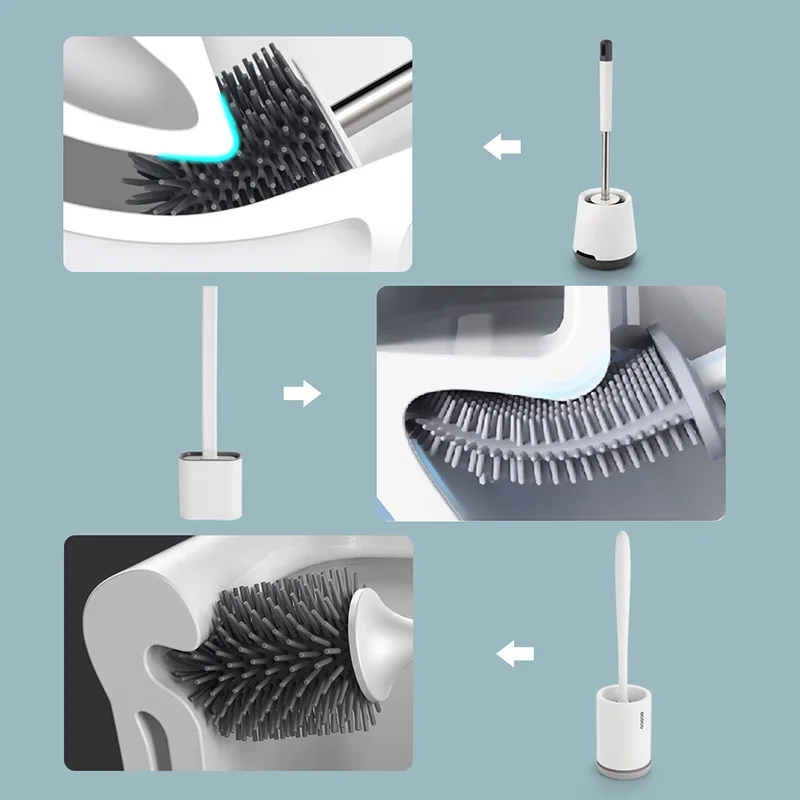 Anho держатель для туалетной щетки силиконовый туалет чистящие кусты настенные