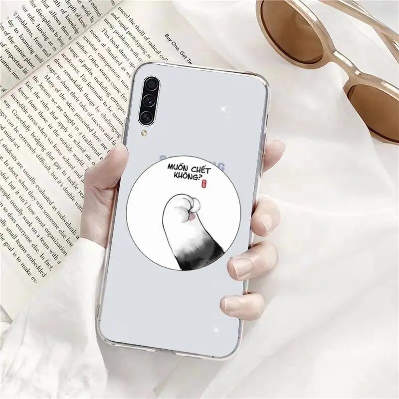 

Cute cat paw My emperor Phone Case Transparent for Samsung s9 s10 s20 Huawei honor P20 P30 P40 xiaomi note mi 8 9 pro lite plus