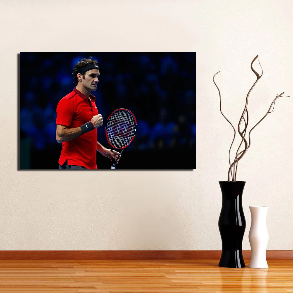 Картина на холсте с изображением теннисиста Роджера Федерера HD-постеры и принты