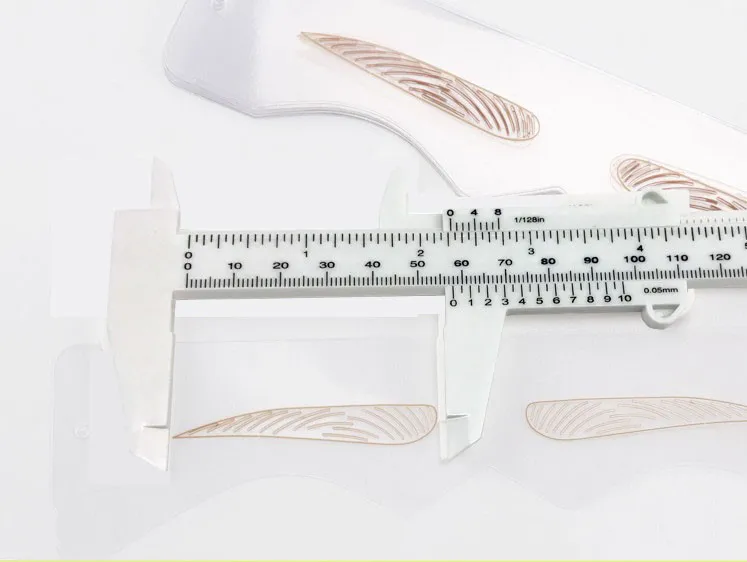 1 шт. микроблейдинг многоразовый макияж измеритель линейка для бровей