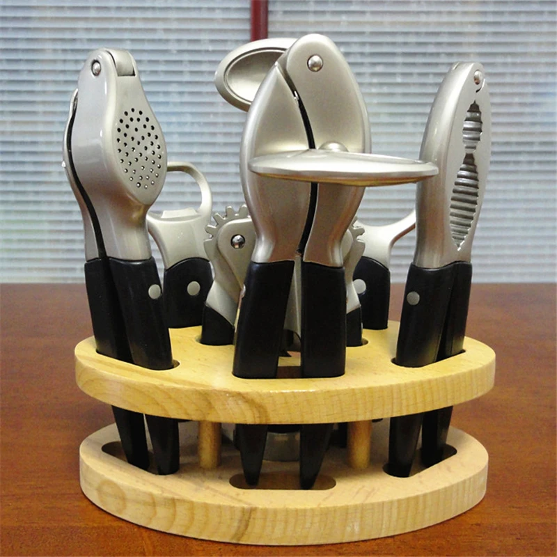 7 шт. комбинация открывалка для бутылок и Овощечистка зажим Бытовая Посуда Чеснок