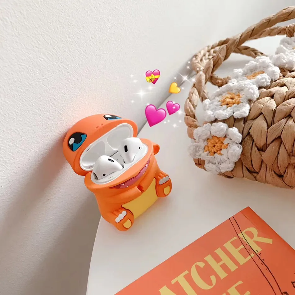 612D Чехол для AirPods, силиконовый, милый, 3D, игровой, чехол для наушников Airpods, 2, чехол для наушников, для Apple Air pods, чехол, Earpods, кольцевой ремешок - Цвет: 612D