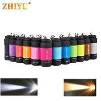 led mini flashlights keychain built in battery portable led flashlight outdoor torch lamp usb rechargeable camping flashlights