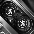 2 шт., автомобильный нескользящий коврик для подстаканника, для Peugeot 308 206 207 408 508 RCZ 208 3008 2008 4008