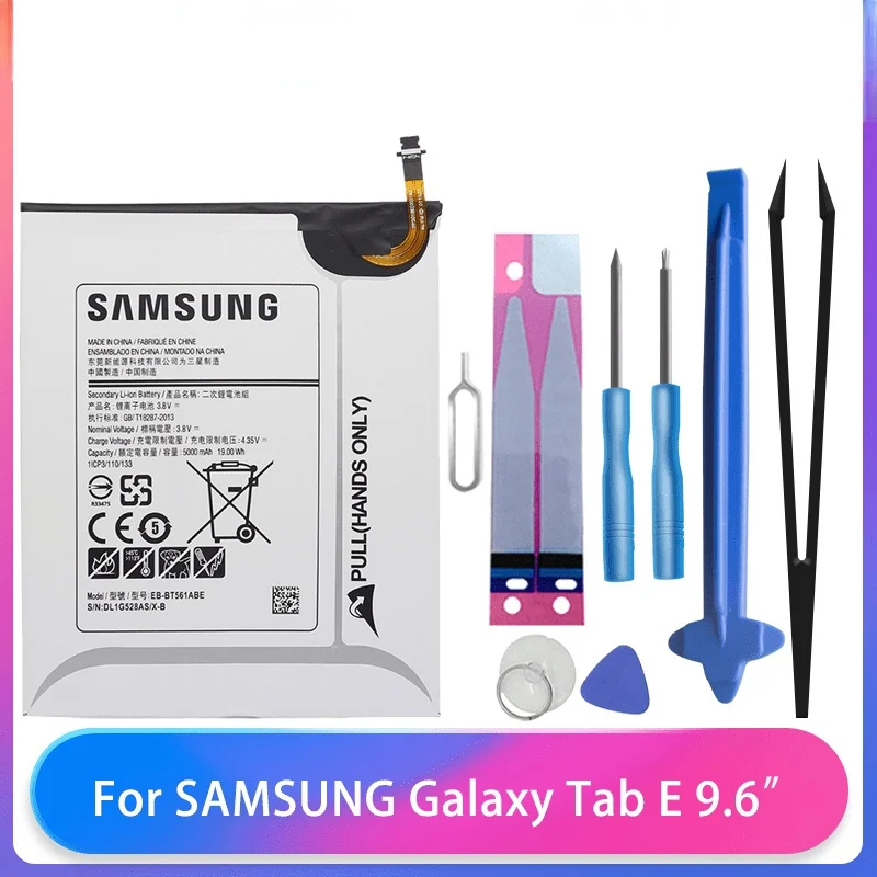

Original Samsung Galaxy Tab E T560 T561 SM-T560 Tablet Battery EB-BT561ABE 5000mAh With Free Tools AKKU