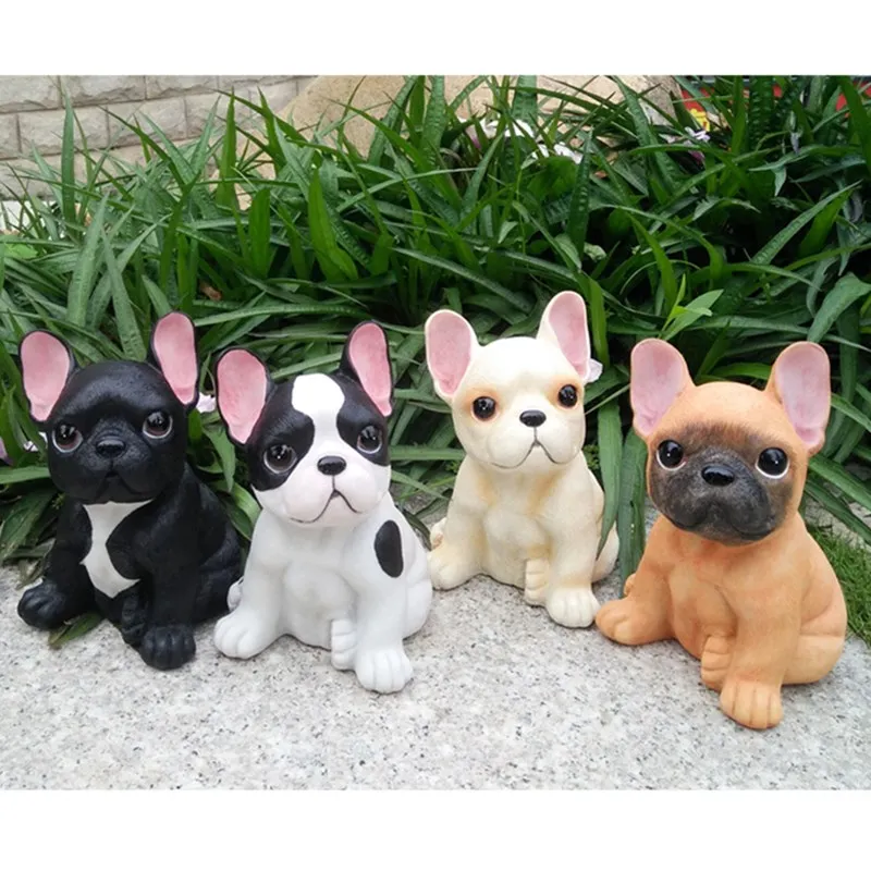 

SALES FRENCH BULLDOG STATUE DOG HOME DECORATION ACCESSORIES SIMULATION ANIMAL CUTE FOR LIVING ROOM L3016 ART SCULPTURE RESIN