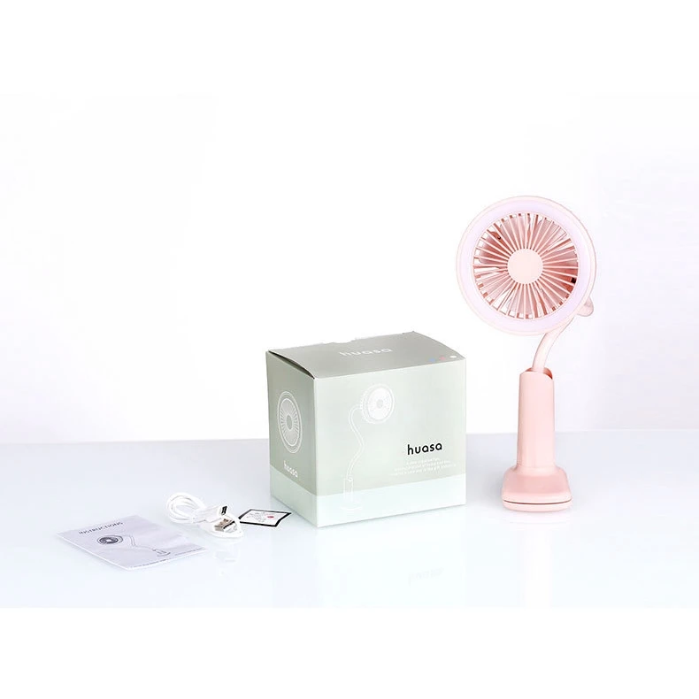

Shower clip 2 in1 fan desk lamp, mute small electric fan to learn to read portable eye protection LED desk lamp Electric Cooling