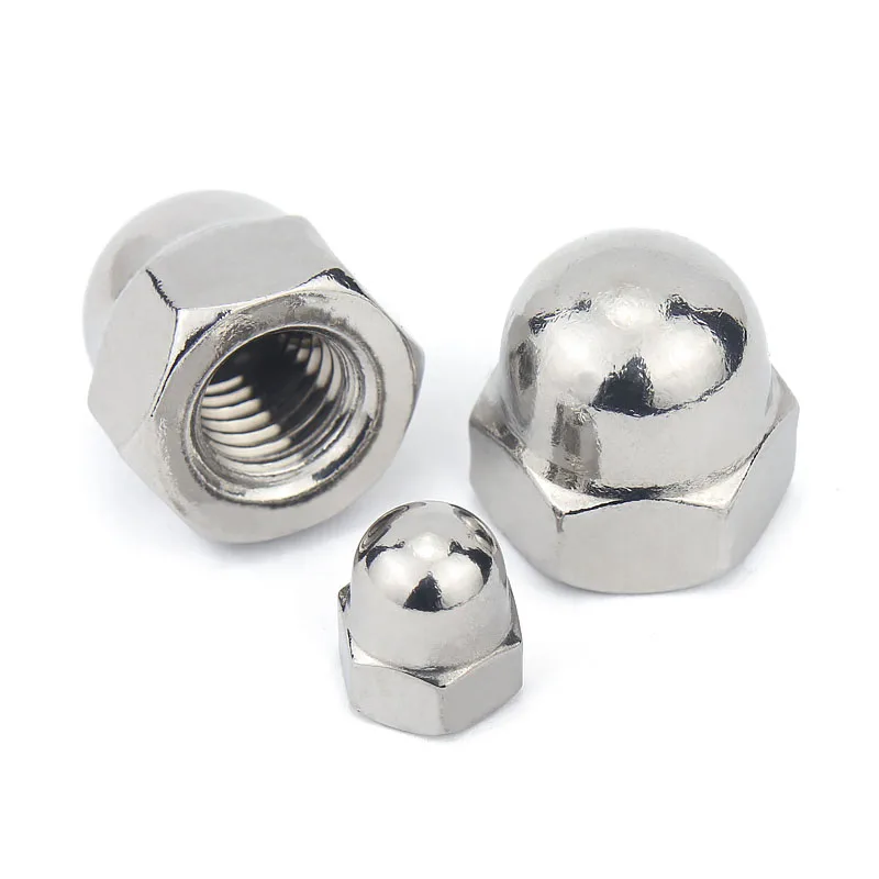 

5pcs A4 Stainless Steel Cap Nut M4 M5 M6 M8 M10 Hexagon Hex Locking Nuts Fastener