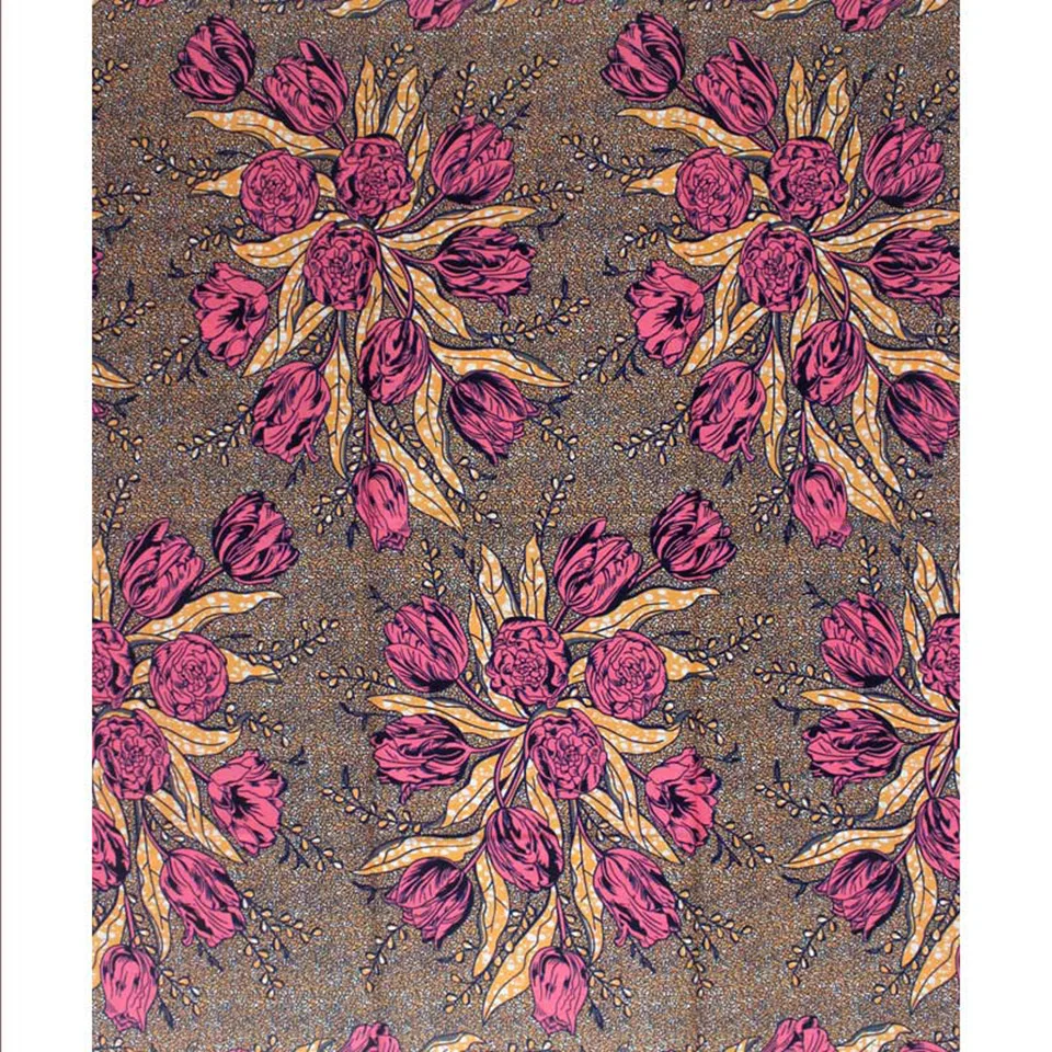 

6 Yards African Mitex Wax Print Ankara Fabrics Kitenge/Pagnes/Tissues Africain/ Lapa/Chitenge Y-604