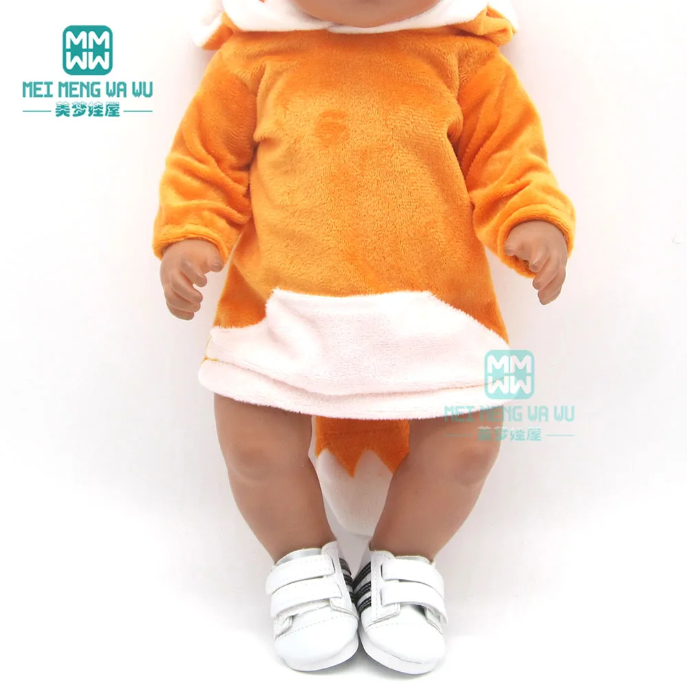 Одежда для кукол 43 см желтая кукла новорожденных мультяшная толстовка с
