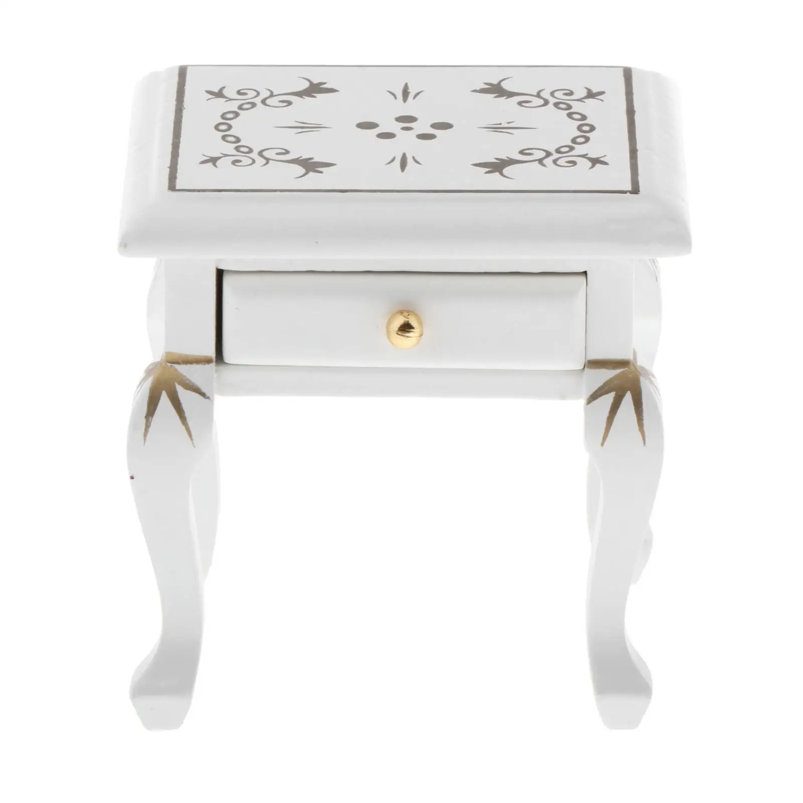 

Dollhouse Bedside Table Miniature 1:12 Bedroom Furniture Decoration Sencery Accessories