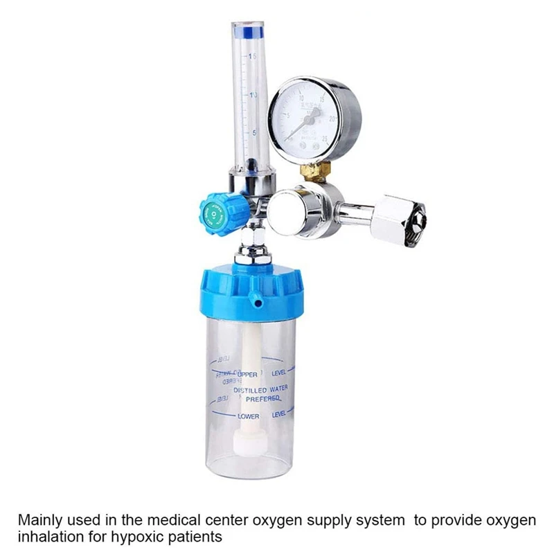 Oxygen Flow Meter Flowmeter Pressure Gauge Valve Regulator 0-10L/Min Internal Thread G5/8 | Инструменты