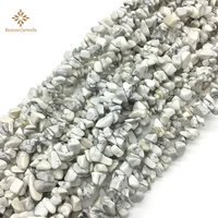 5 8mm natural howlite gravel beads irregular stone chips loose beads for jewelry making diy bracelet necklace earing