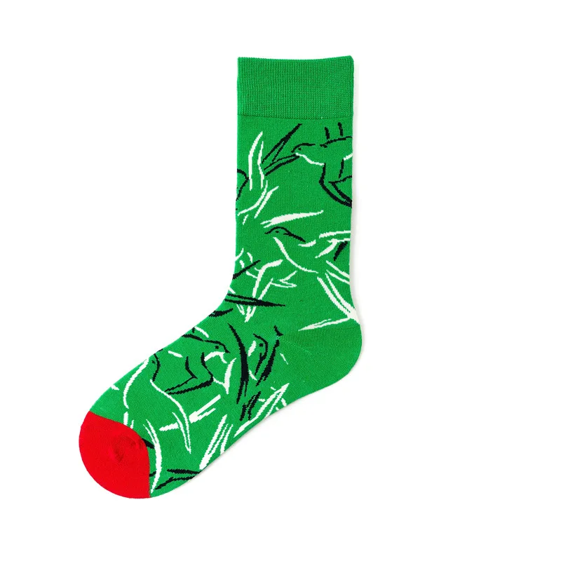 Счастливые носки новые уличные модные с цветами мужские хлопковые 2019 Harajuku