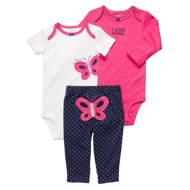 Carters/хлопковый комбинезон с длинными и короткими рукавами для маленьких