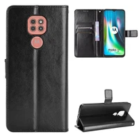 for moto g9 play folding phone case universal moto e7 plus leather button business retreat wallet case super anti falling