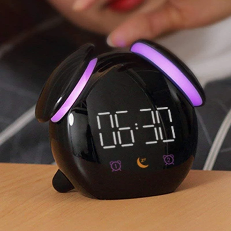 

Weather Forecast Light Alarm Clock Led Wake-Up Light Creative Children Intelligent Induction Charging Alarm Clock