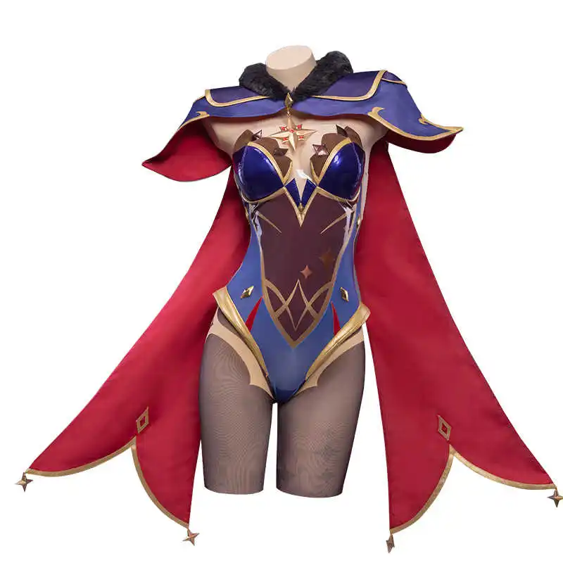 

UWOWO Game Genshin Impact Mona Megistus Astral Reflection Cosplay Costume Cute Enigmatic Astrologer Bodysuit