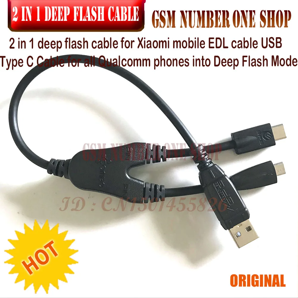2 в 1 глубокий кабель для Xiaomi Мобильный edl USB Type C всех телефонов Qualcomm режиме