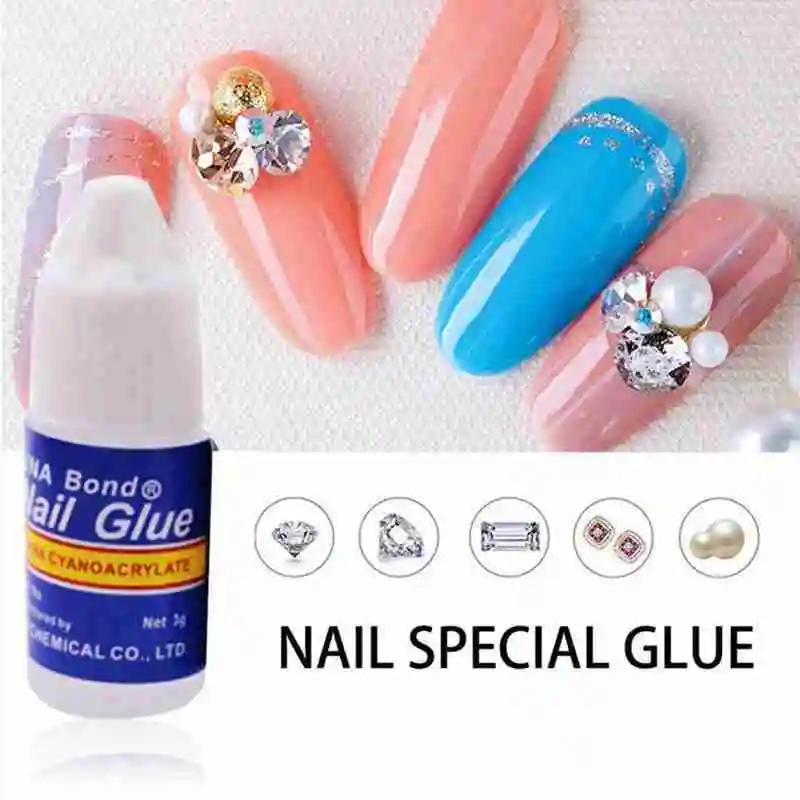 

Creating Home Use Beautiful Fake Nail Foil Glue Clear Artificial Nail Rhinestones Glue Gel Manicure Tool