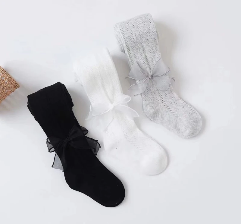 2017 новые детские летние Колготки маленьких отверстия сетки колготки из хлопка