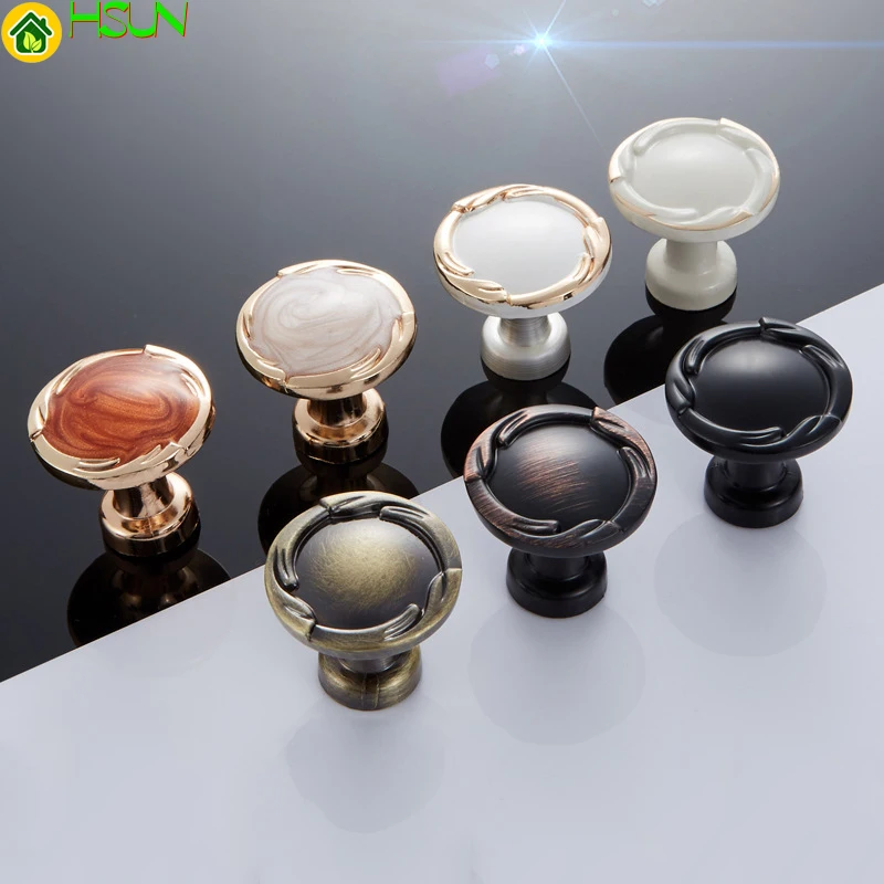 Металлические цинковые мебель ручка для шкафа с выдвижными ящиками круглый