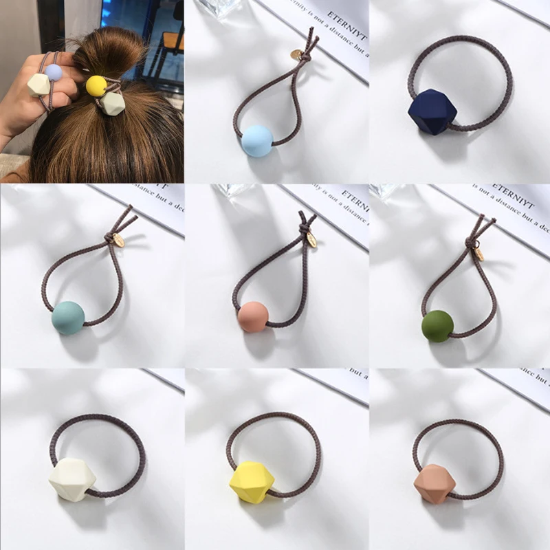 Новинка яркие цвета эластичные резинки для волос девочек Женская милая