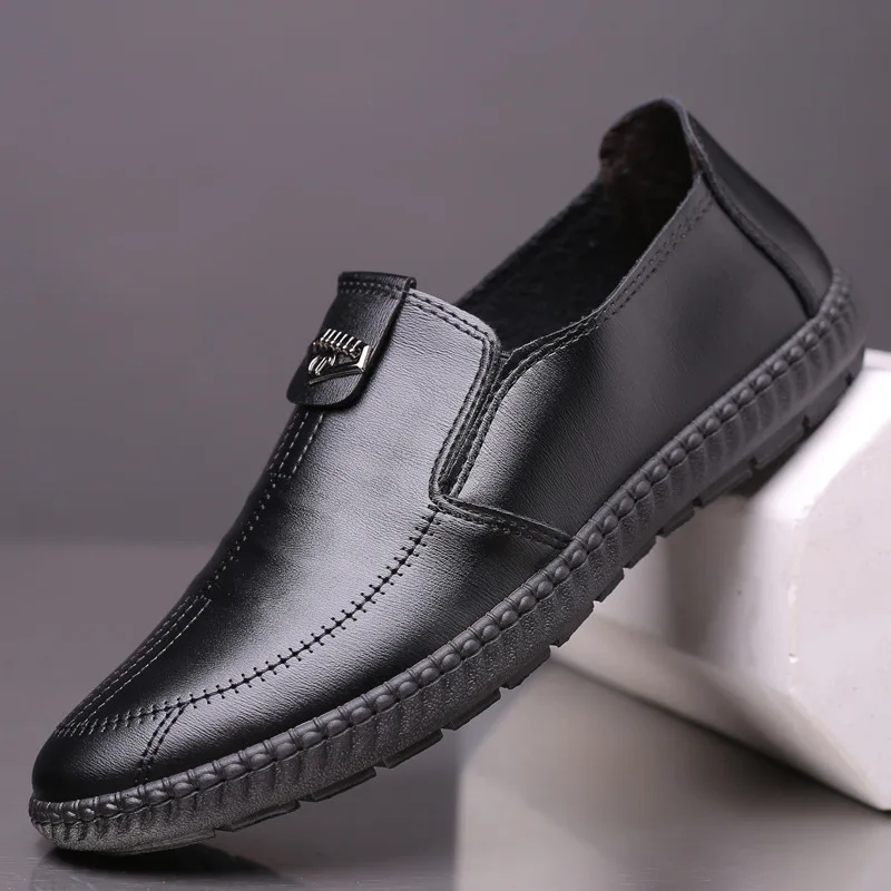 Туфли Mazefeng мужские из лакированной кожи роскошные брендовые Повседневные