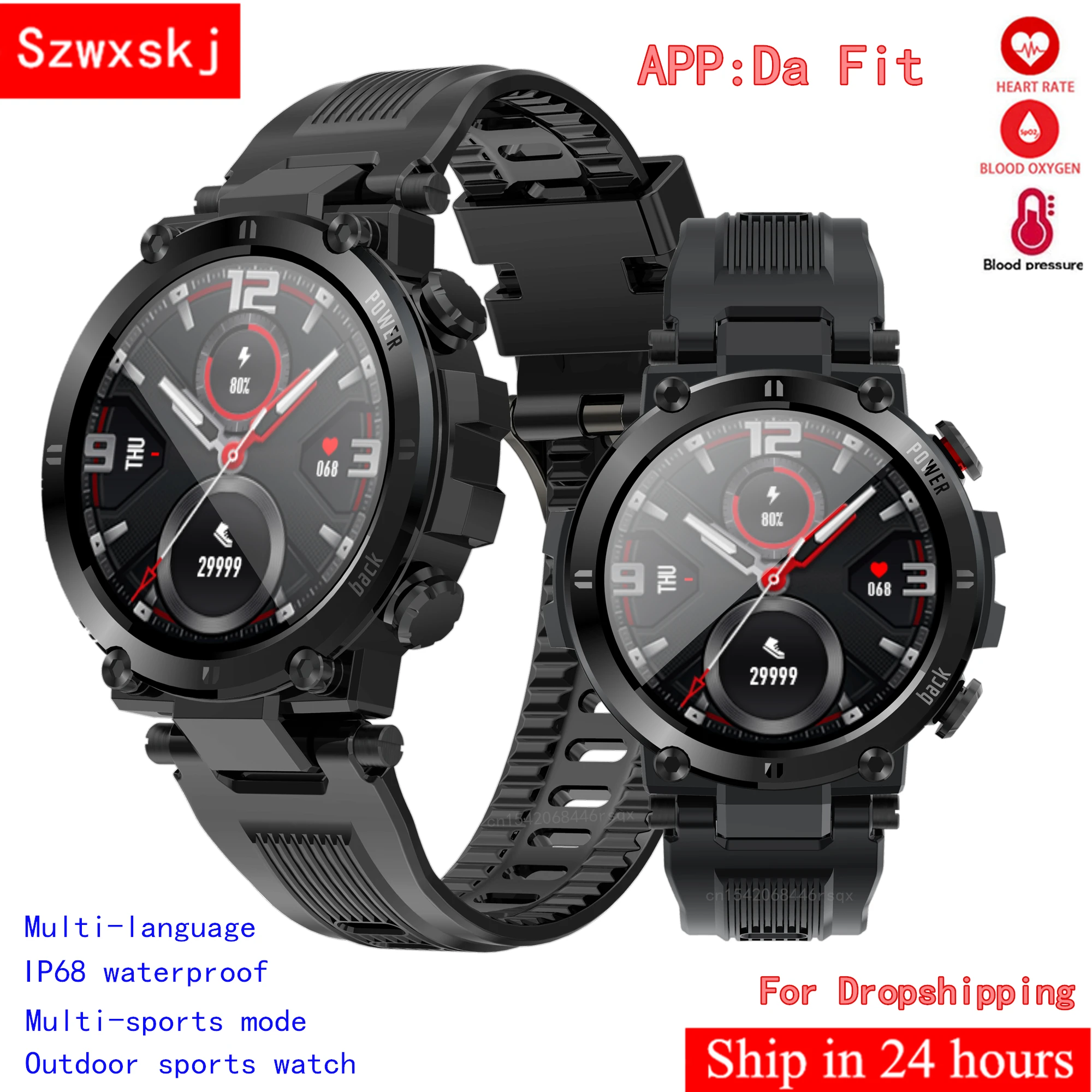 

2021 Men Full Touch Screen Smart Watch IP68 Waterproof with HR/BP Fitness Tracker D13 smartwatch for IOS Android PK K22 L15 L19