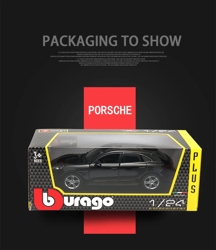 Bburago 1:24 Porsche Macan alloy car model simulation car decoration collection gift toy