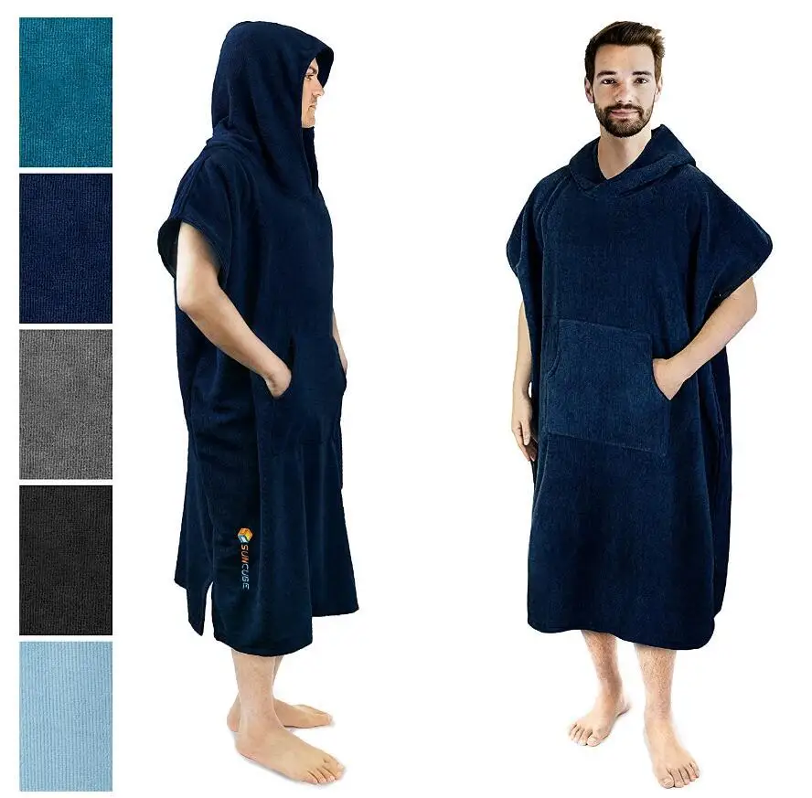 

2021 new style summer beach seaside surf quick change clothes bath towel bathrobe short-sleeved casual sweater