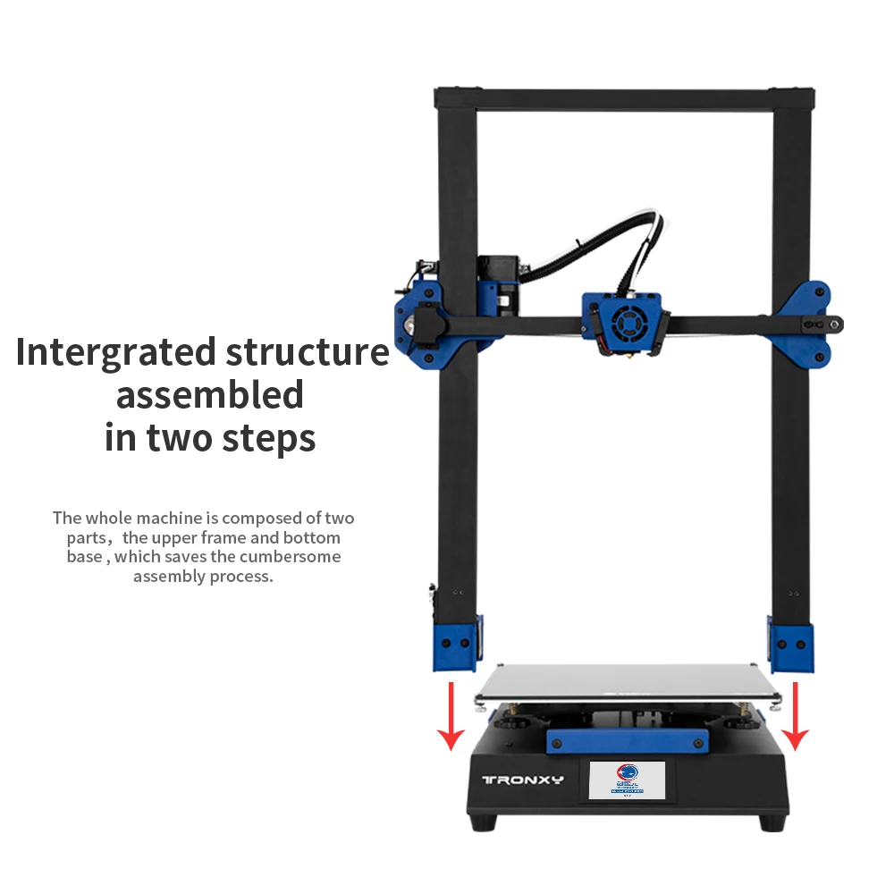 Tronxy  XY-3 Pro 3D Printer Upgraded Titan ExtruderUltra Silent Mainboard 300*300*400 print size impressora 3d Prusa i3 8GB TF