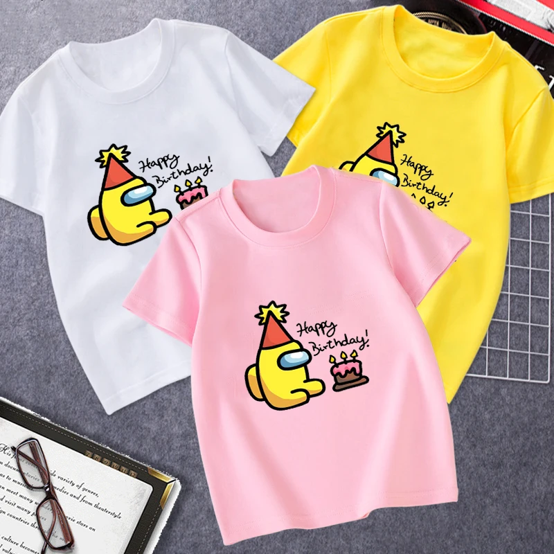 

Among us, Kids Cartoon T-Shirts are suitable for boys and girls with fresh and cute styles suitable for ages 4 to 14