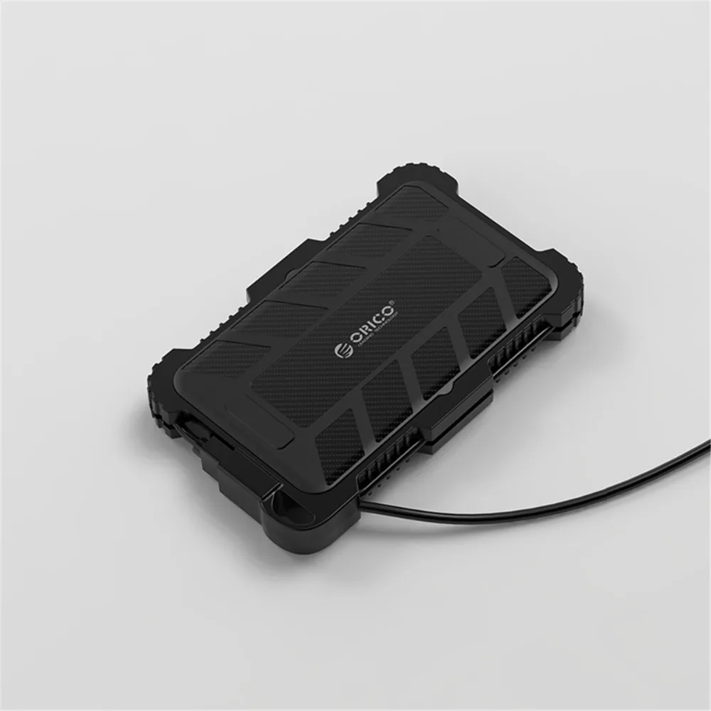 ORICO 2,5 дюймов USB3.0 HDD чехол с крючком водонепроницаемый ударопрочный Пылезащитный для наружного жесткого диска коробка для 2,5 дюймовый HDD SSD