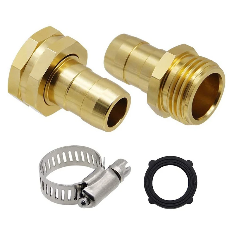 

6 Set Garden Hose Repair Connector with Clamps, Fit for 3/4Inch or 5/8Inch Garden Hose Fitting