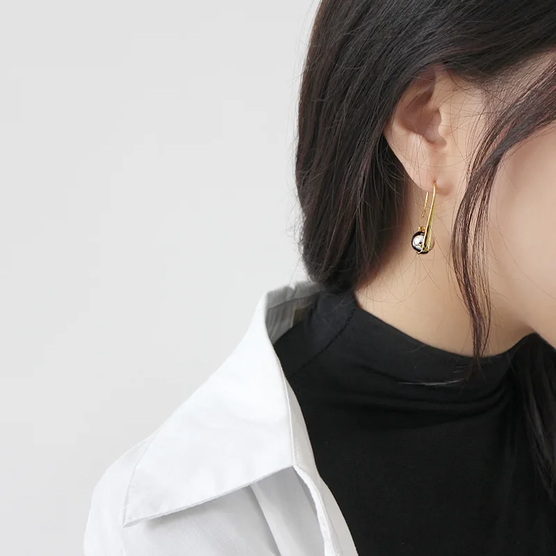 Женские серьги-подвески из серебра 925 пробы с U-образным крючком | Украшения и