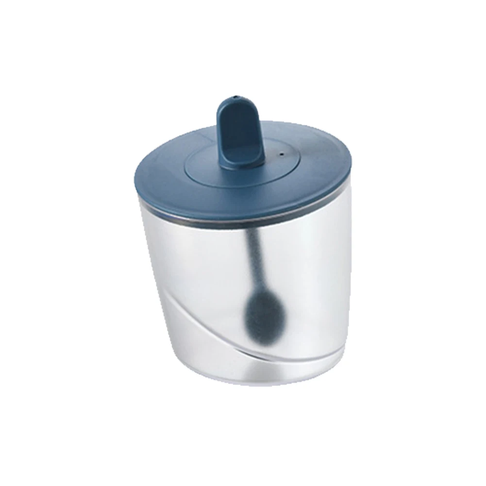 

Seasoning Box Plastic Condiment Canister Spice Container Combined Lid and Spoon Spice Salt Sugar Chili Seasoning Storage Box