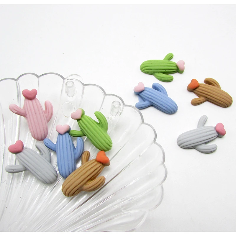 30 шт. Детские кактусы из смолы DIY аксессуары для волос резинка LOL глина акриловый