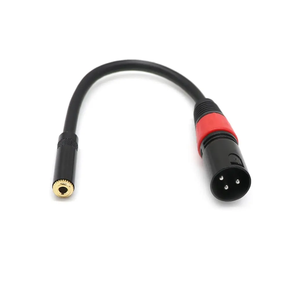 0 2 м XLR 3-контактный штекер к 3 5 мм TRS 1/8 дюймов женский стереокабель-удлинитель |